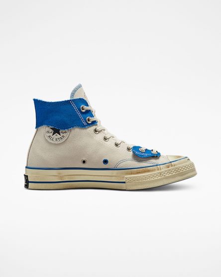 Men's Converse x ADER ERROR Chuck 70 High Top Shoes White / Blue / Black | AU 34158B